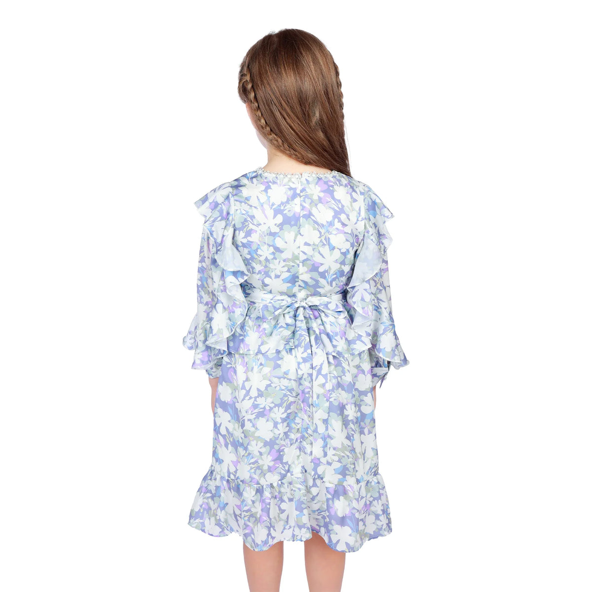 Floral Classic Dress for Girls Image