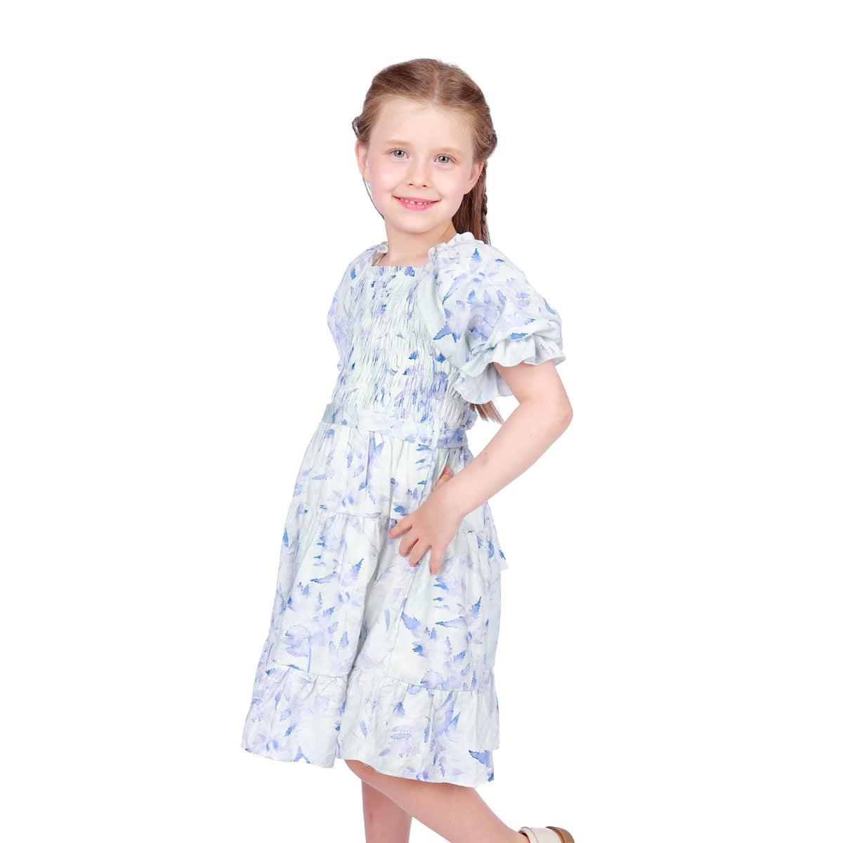 Floral Classic Dress for Girls Image