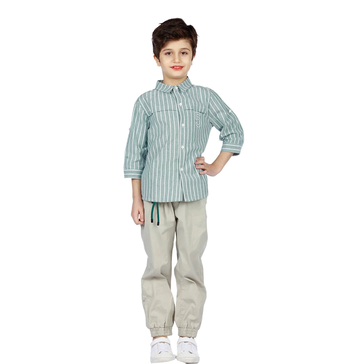 Striped Classic Shirt for Boys Image