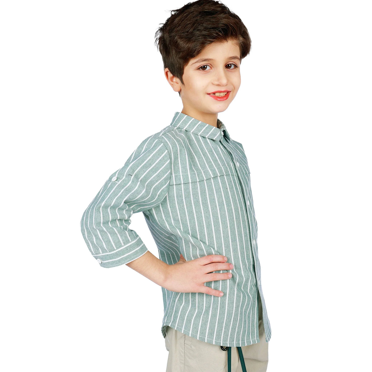 Striped Classic Shirt for Boys Image