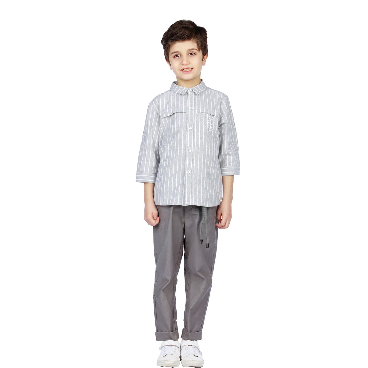 Striped Classic Shirt for Boys Image