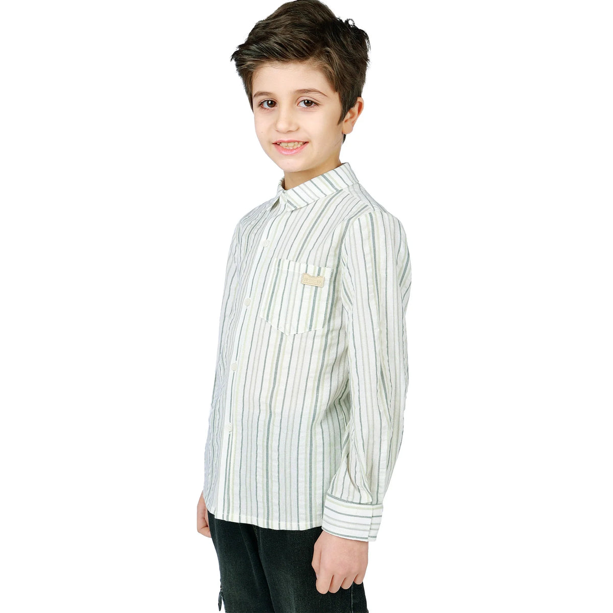 Striped Classic Shirt for Boys Image