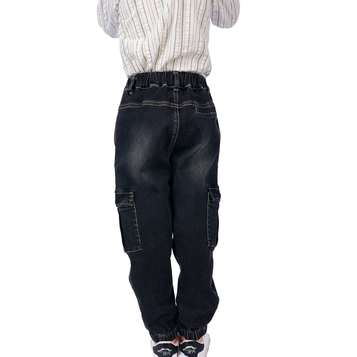 Washed Jeans Classic Pants for Boys Image