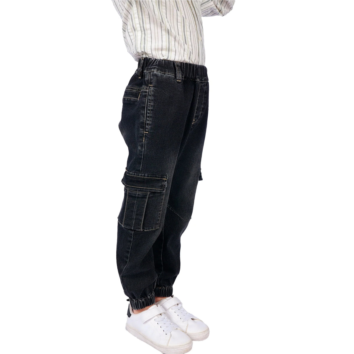 Washed Jeans Classic Pants for Boys Image