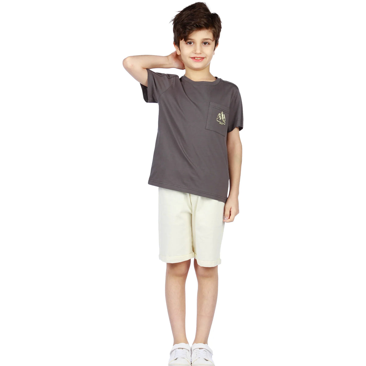 Plain Classic Shorts for Boys Image