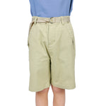 Tea Green Plain Classic Shorts for Boys Image