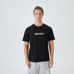 Black Printed Street Look T.Shirt for Men Image
