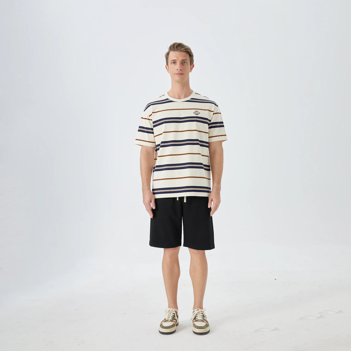 Striped Street Look T.Shirt for Men Image