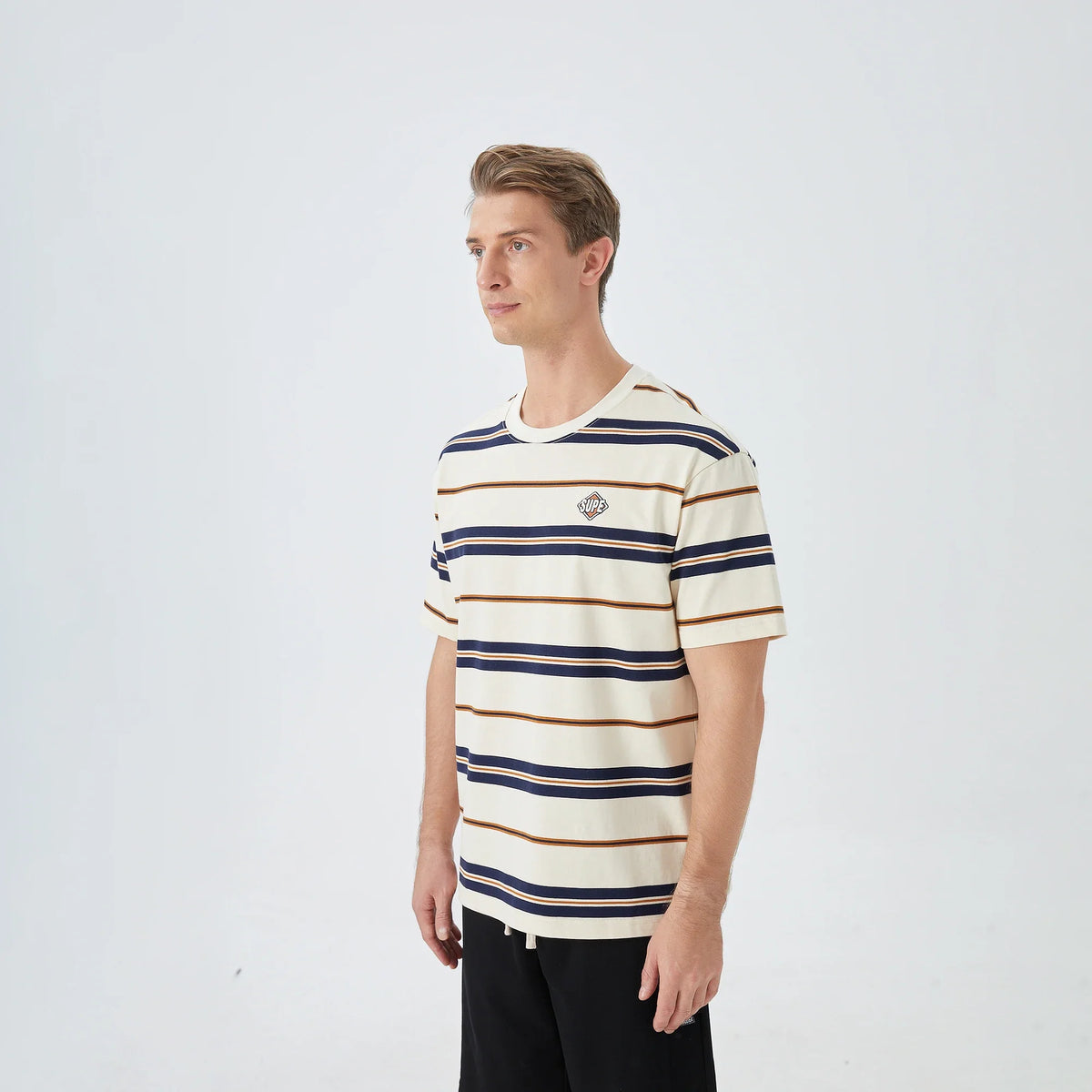 Striped Street Look T.Shirt for Men Image