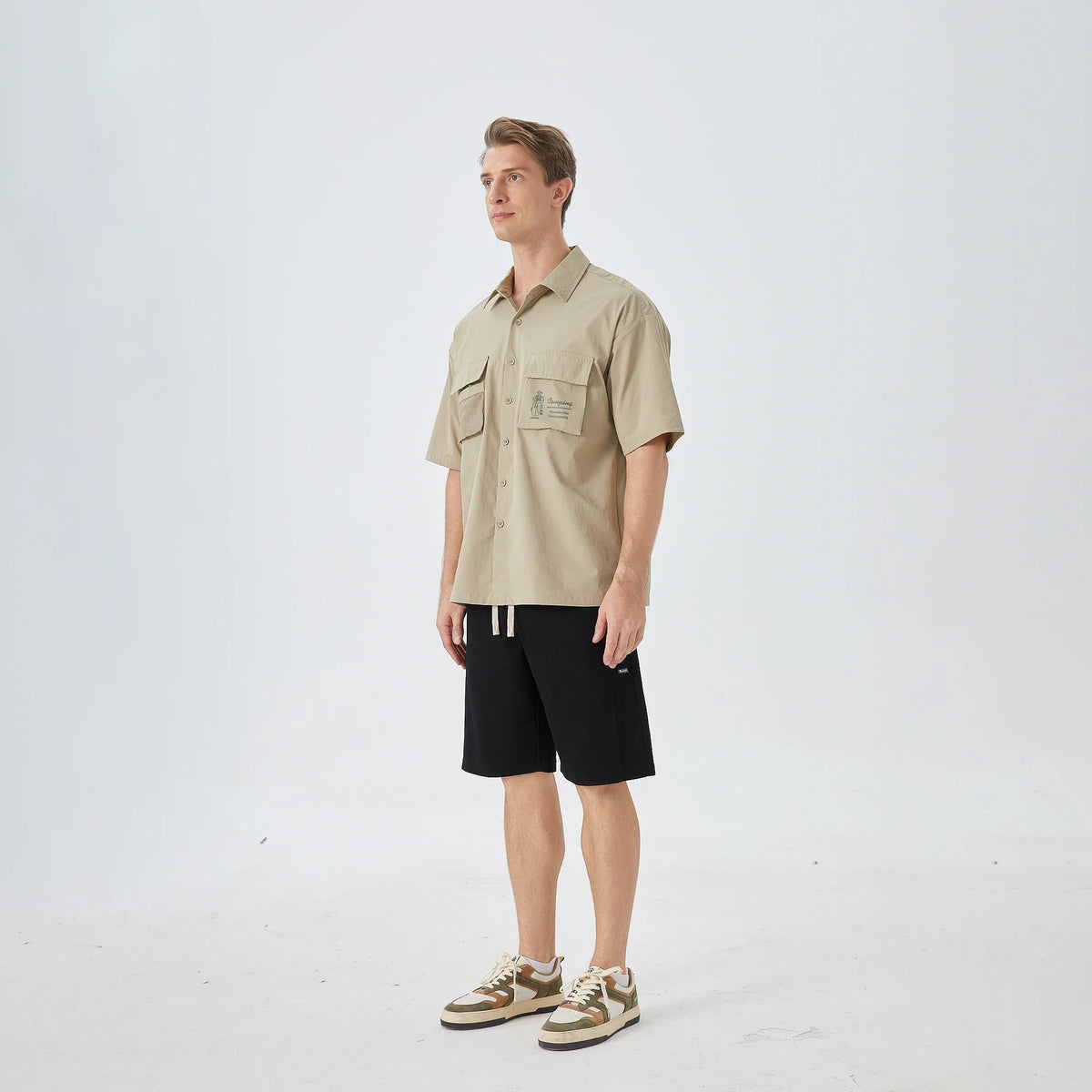 Badge Street Look Shorts for Men