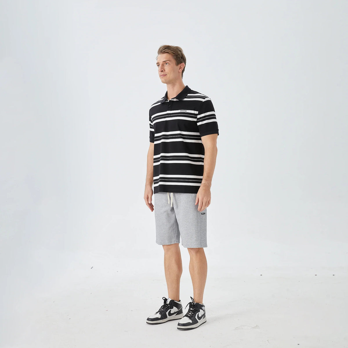 Striped Street Look Polo Shirt for Men