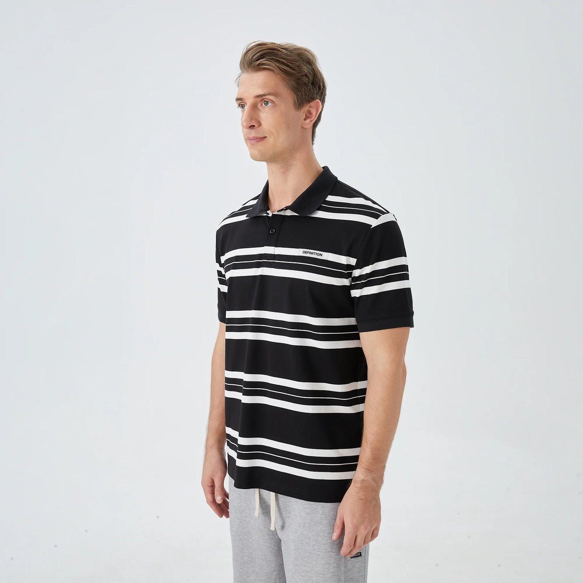 Striped Street Look Polo Shirt for Men