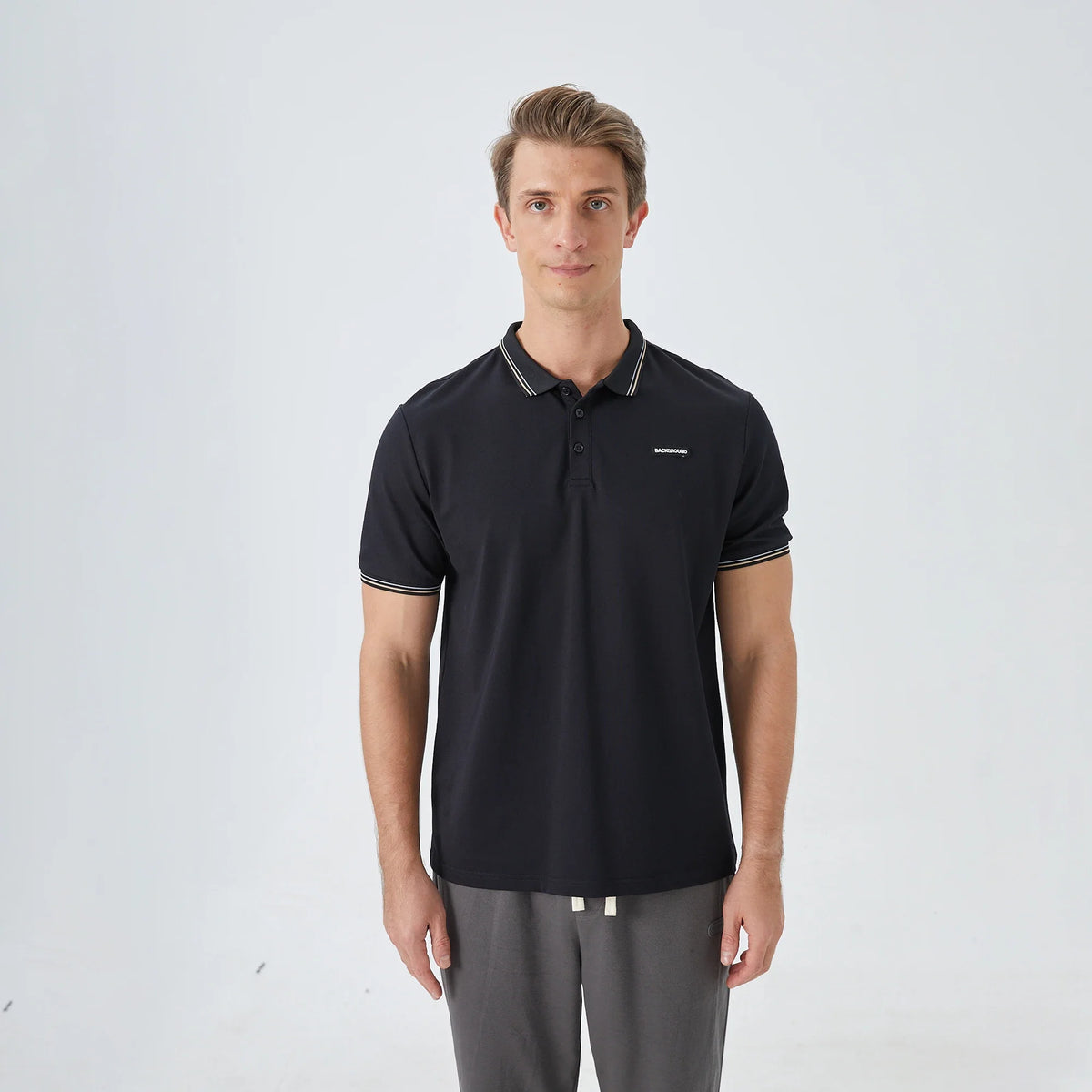 Badge Street Look Polo Shirt for Men