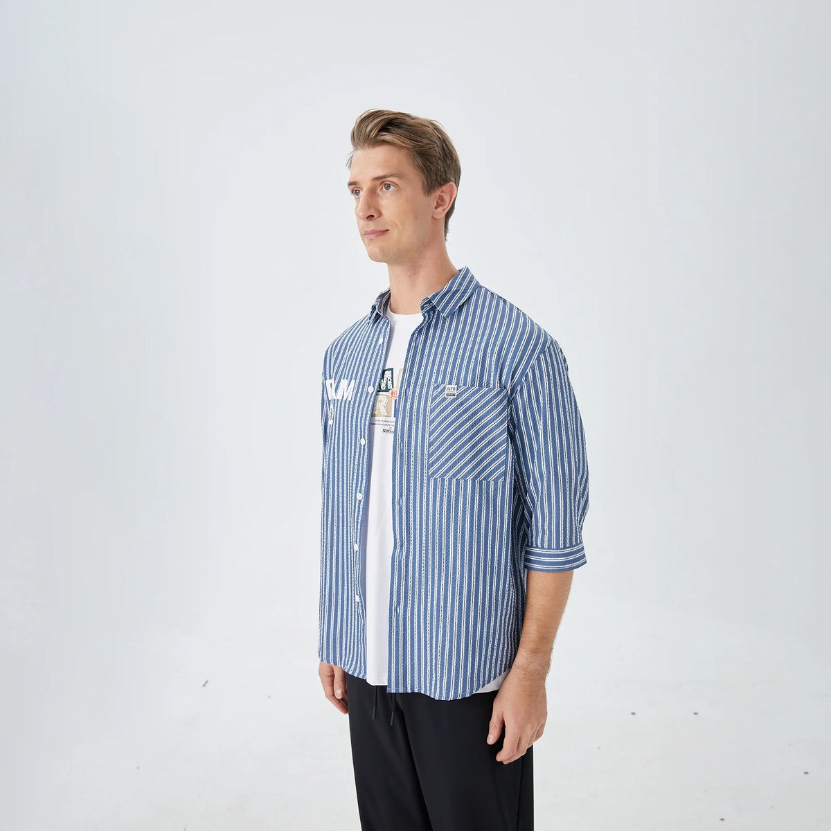 Striped Street Look Shirt for Men