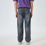 Washed Jeans Street Look Pants for Men Image
