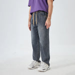Washed Jeans Street Look Pants for Men Image