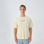 Printed Street Look T.Shirt for Men Light Yellow Image