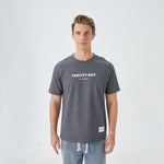 Printed Street Look T.Shirt for Men Dark Gray Image