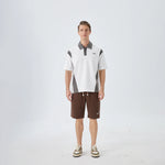 Color Blocked Street Look Polo Shirt for Men Image