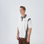 Color Blocked Street Look Polo Shirt for Men Image