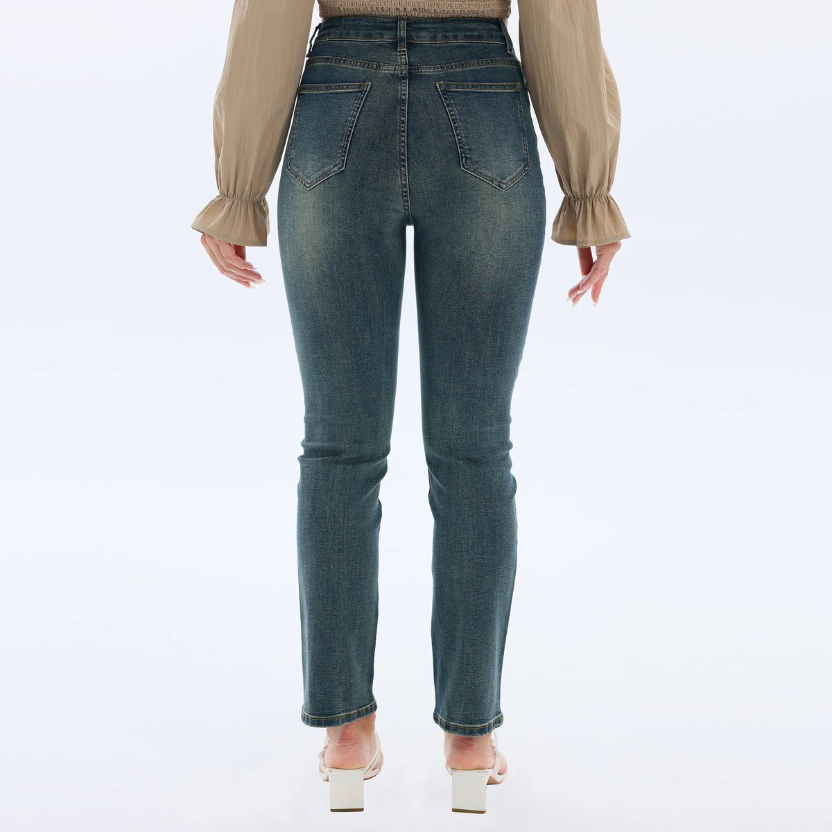 Washed Jeans Fashion Pants for Women