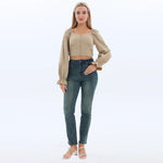 Washed Jeans Fashion Pants for Women Image