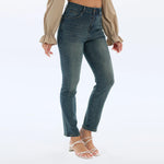 Washed Jeans Fashion Pants for Women Image