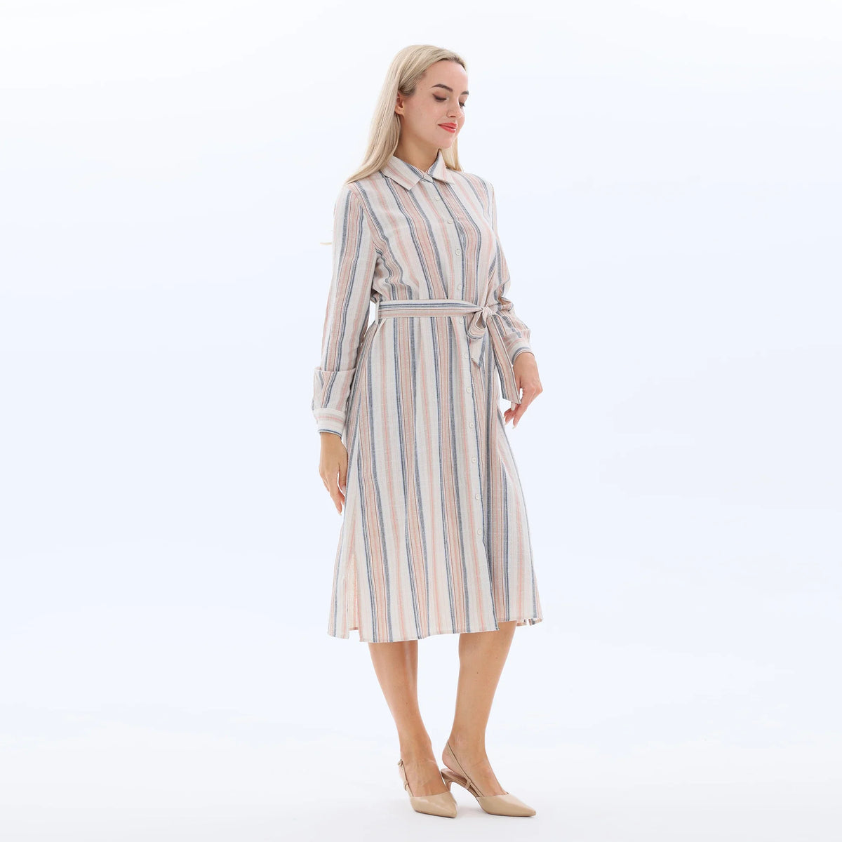 Striped Fashion Dress for Women