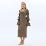 Plain Fashion Dress for Women Image