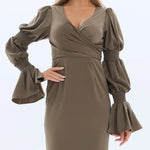 Plain Fashion Dress for Women Image