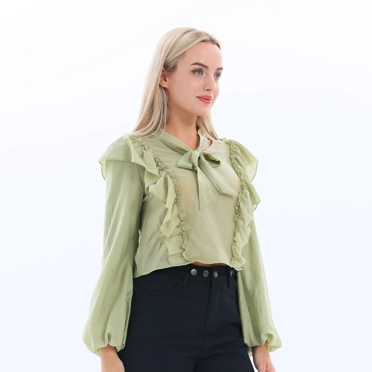 Plain Fashion Blouse for Women Image