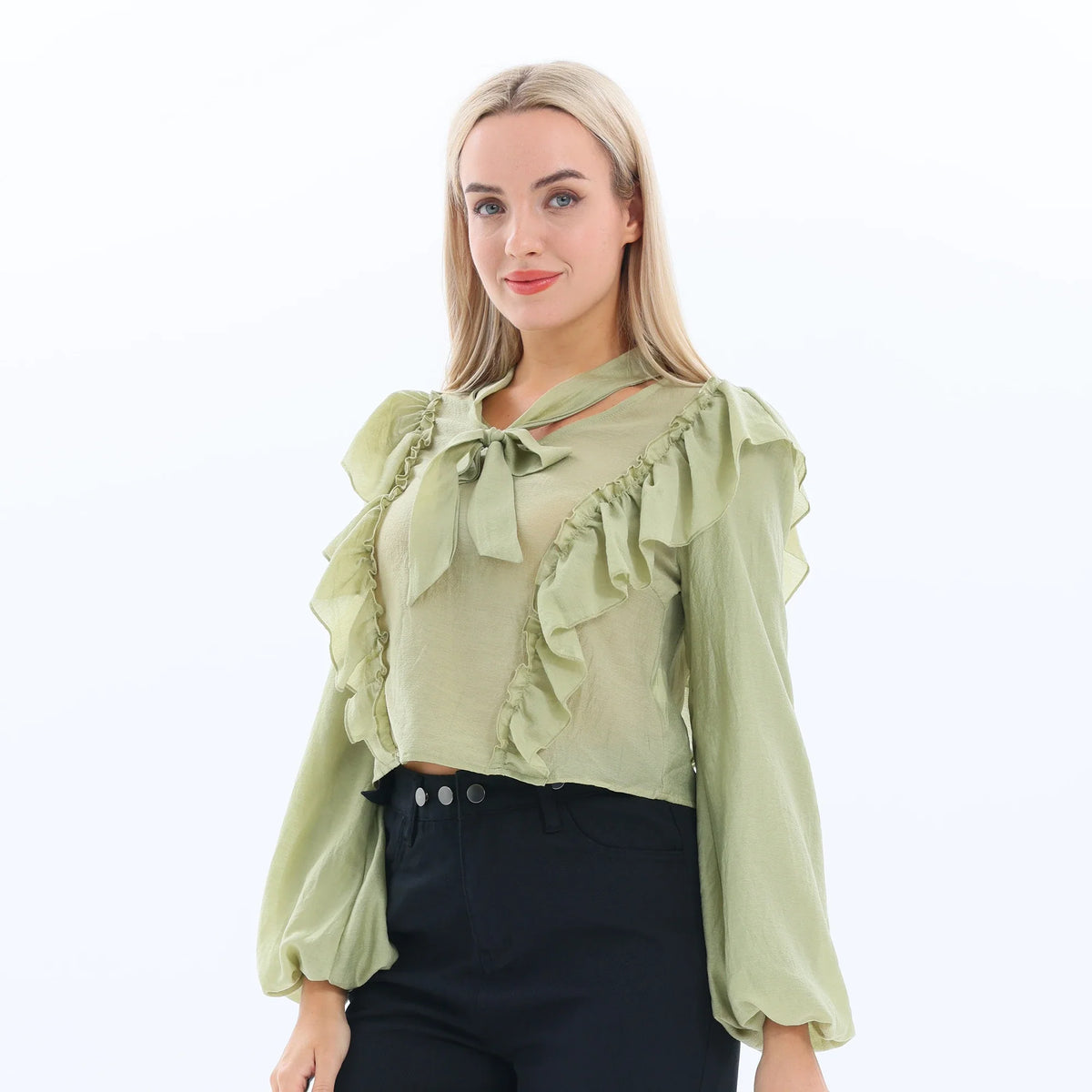 Plain Fashion Blouse for Women Image