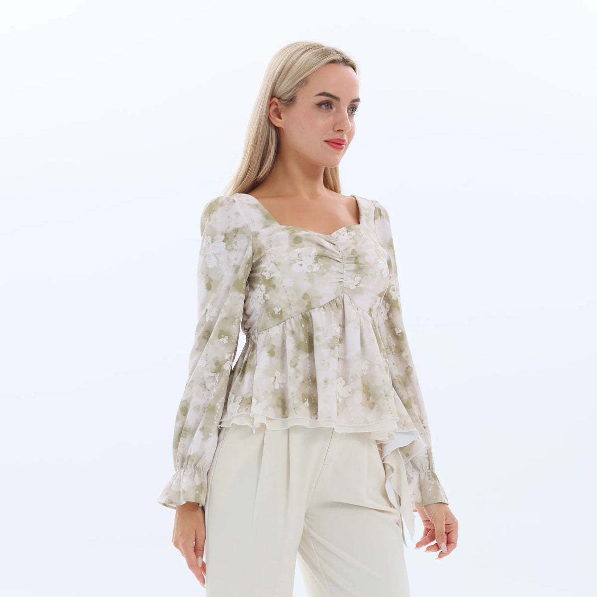 Floral Fashion Blouse for Women Image