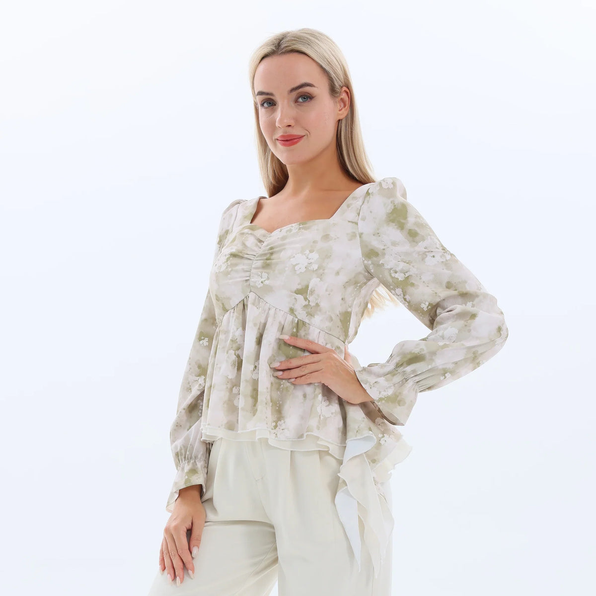 Floral Fashion Blouse for Women Image