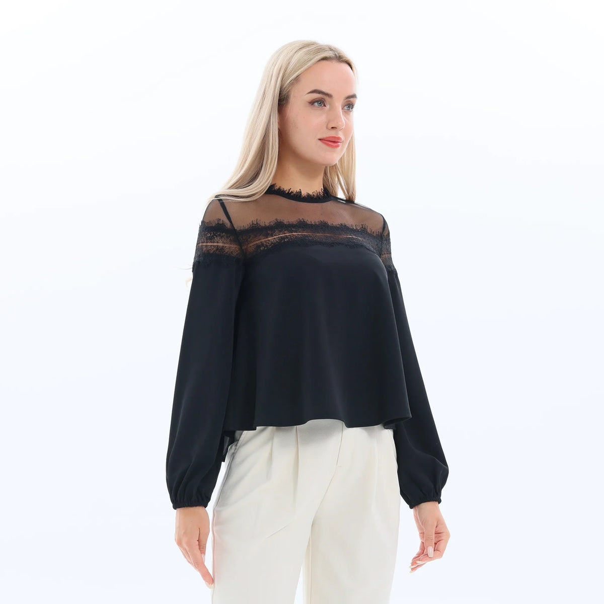 Laced Fashion Blouse for Women Image