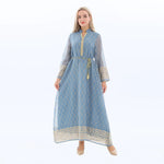 Embroidery Galabia for Women Blue Image
