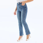 Washed Jeans Pants for Women Image