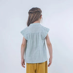 Jacquard Linen Blouse for Girls Image
