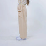 Solid Linen Pants for Girls Image