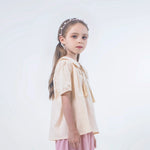 Jacquard Linen Blouse for Girls Image