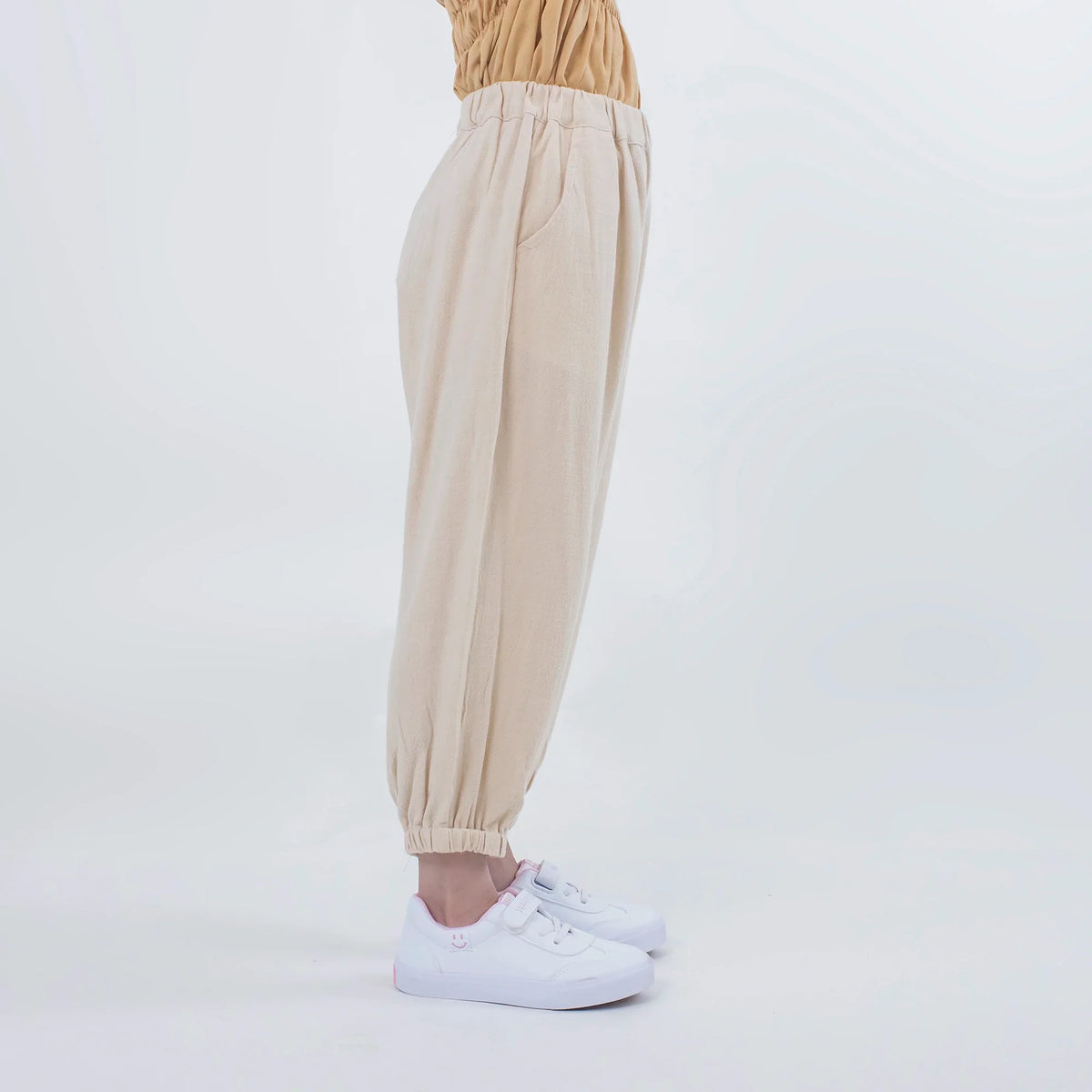 Solid Linen Pants for Girls