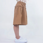 Plain Linen Shorts for Girls Image