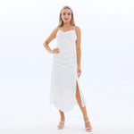 Plain Basic Dress for Women White Image
