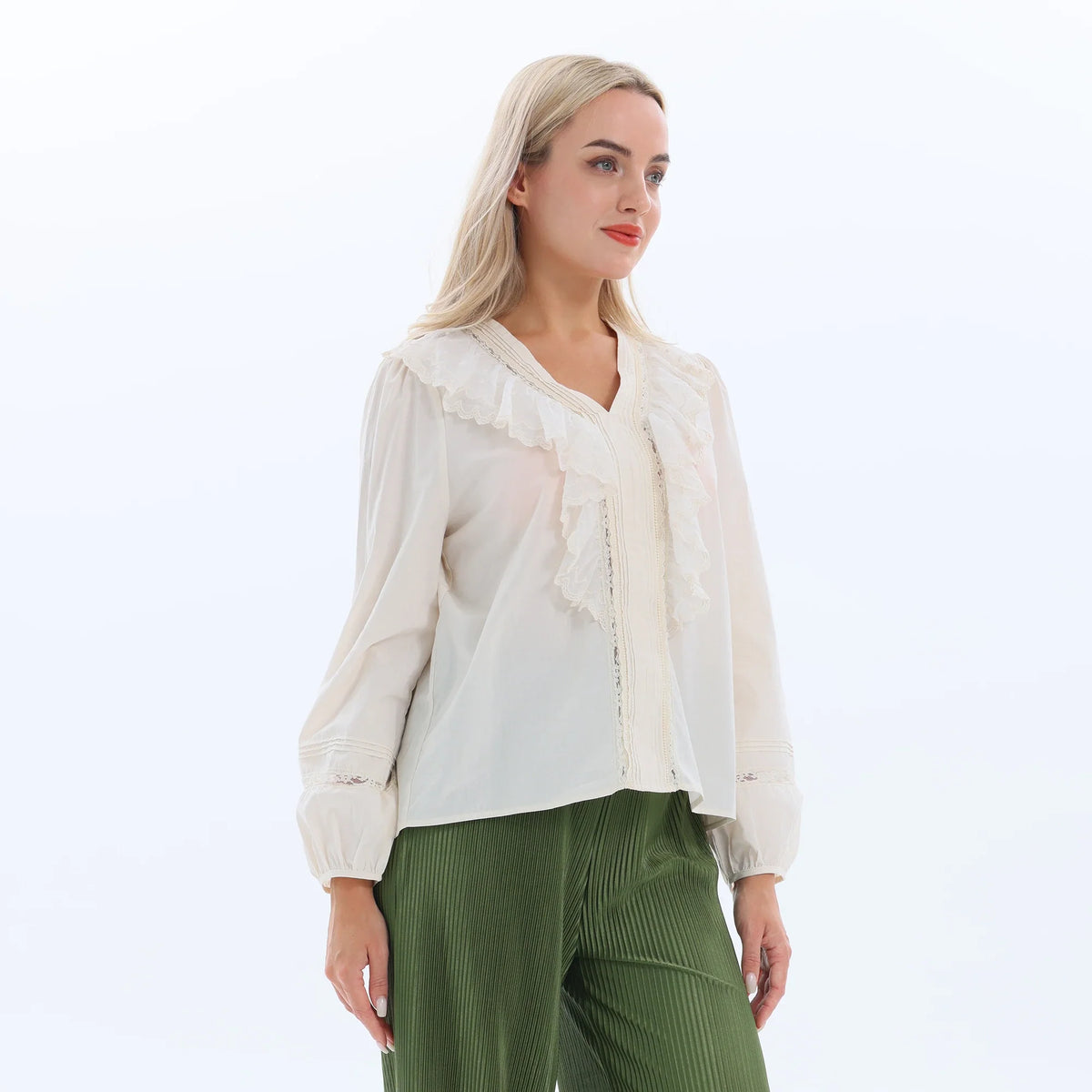 Laced Summer Blouse for Women Image