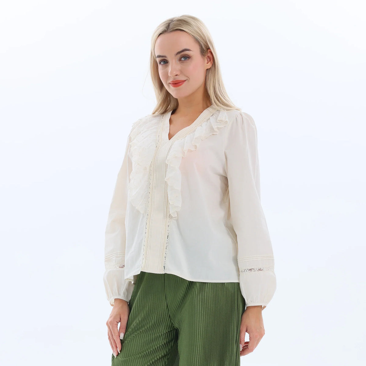 Laced Summer Blouse for Women Image