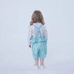 Ankle-Tied Linen Pants For Baby Girl Image