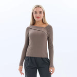 Brown Plain Basic T.Shirt for Women Image