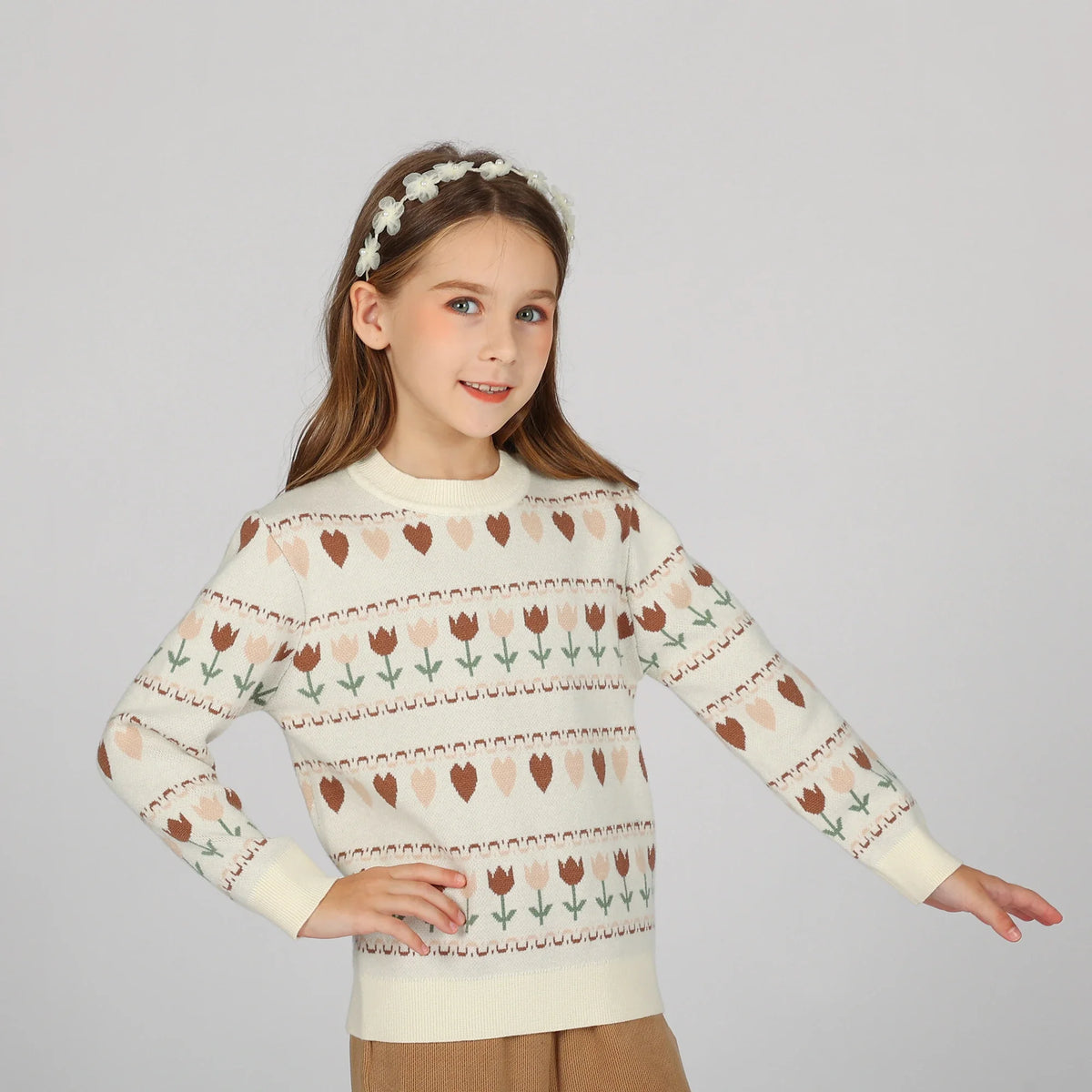 sweater-for-girls-6943003009 Beige image