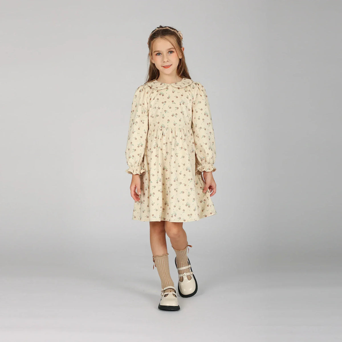 Beige Dress for Girls Image