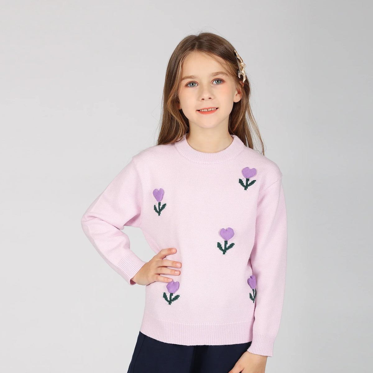 sweater-for-girls-6943003028 Light Purple image